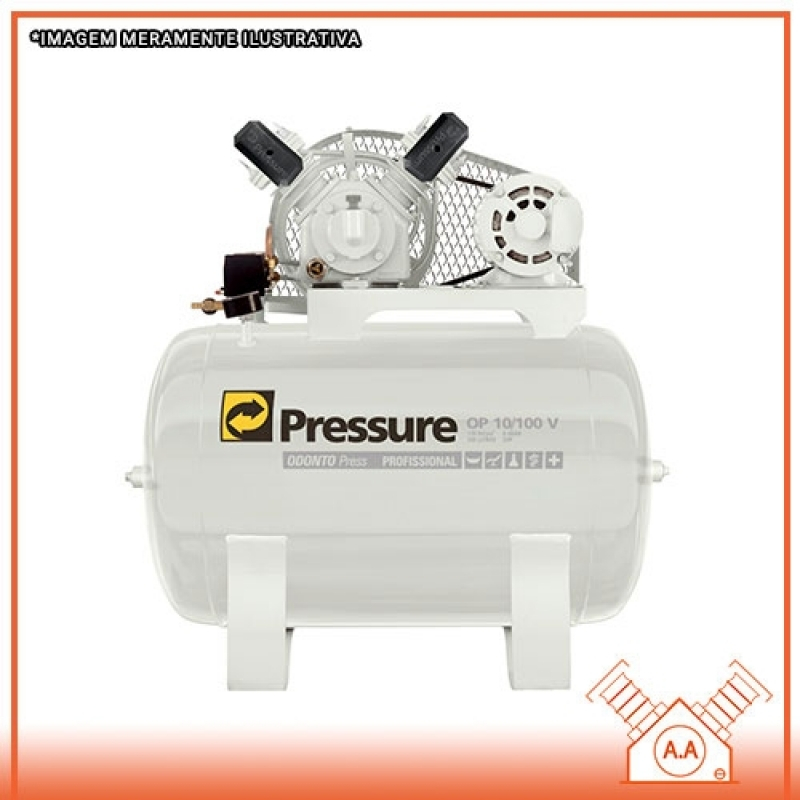 Compressor Odontológico 100 Litros Diadema - Compressor Odontológico para 2 Consultórios