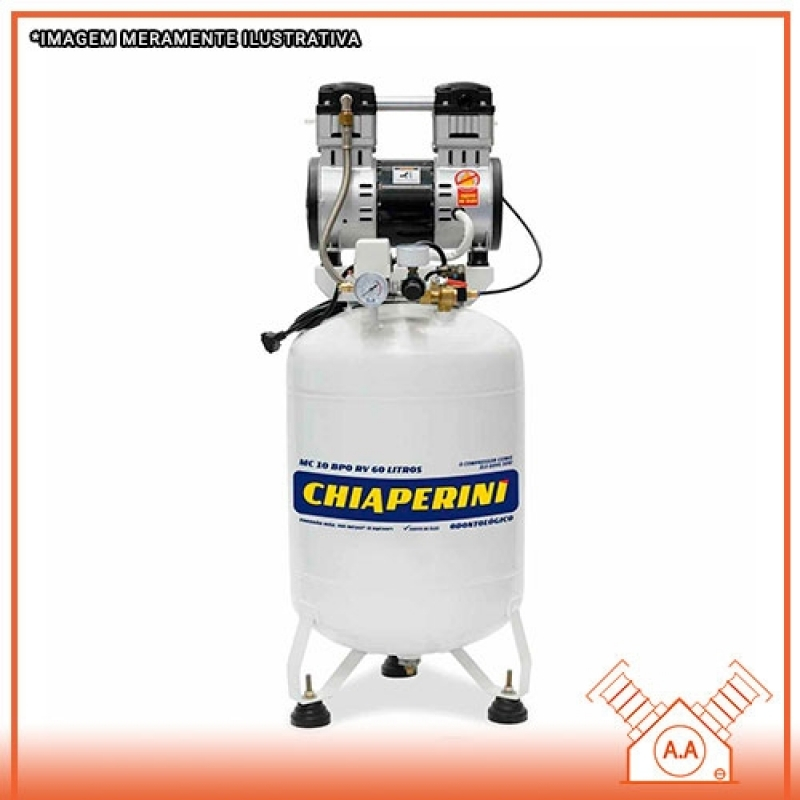 Compressor Odontológico 60 Litros Preço Cubatão - Compressor Odontológico 120 Litros